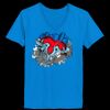 Ladies’  Junior Fine Jersey V-Neck Longer Length T-Shirt Thumbnail