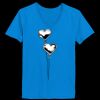 Ladies’  Junior Fine Jersey V-Neck Longer Length T-Shirt Thumbnail