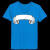 Ladies’  Junior Fine Jersey V-Neck Longer Length T-Shirt Thumbnail