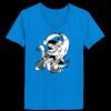 Ladies’  Junior Fine Jersey V-Neck Longer Length T-Shirt Thumbnail