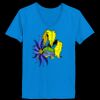 Ladies’  Junior Fine Jersey V-Neck Longer Length T-Shirt Thumbnail