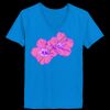 Ladies’  Junior Fine Jersey V-Neck Longer Length T-Shirt Thumbnail