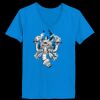 Ladies’  Junior Fine Jersey V-Neck Longer Length T-Shirt Thumbnail