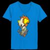 Ladies’  Junior Fine Jersey V-Neck Longer Length T-Shirt Thumbnail