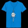 Ladies’  Junior Fine Jersey V-Neck Longer Length T-Shirt Thumbnail
