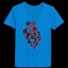 Ladies’  Junior Fine Jersey V-Neck Longer Length T-Shirt Thumbnail