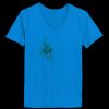 Ladies’  Junior Fine Jersey V-Neck Longer Length T-Shirt Thumbnail