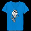 Ladies’  Junior Fine Jersey V-Neck Longer Length T-Shirt Thumbnail