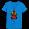 Ladies’  Junior Fine Jersey V-Neck Longer Length T-Shirt Thumbnail