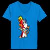 Ladies’  Junior Fine Jersey V-Neck Longer Length T-Shirt Thumbnail