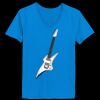 Ladies’  Junior Fine Jersey V-Neck Longer Length T-Shirt Thumbnail