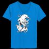 Ladies’  Junior Fine Jersey V-Neck Longer Length T-Shirt Thumbnail