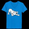 Ladies’  Junior Fine Jersey V-Neck Longer Length T-Shirt Thumbnail
