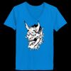 Ladies’  Junior Fine Jersey V-Neck Longer Length T-Shirt Thumbnail