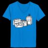 Ladies’  Junior Fine Jersey V-Neck Longer Length T-Shirt Thumbnail