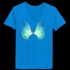 Ladies’  Junior Fine Jersey V-Neck Longer Length T-Shirt Thumbnail