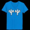 Ladies’  Junior Fine Jersey V-Neck Longer Length T-Shirt Thumbnail