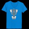 Ladies’  Junior Fine Jersey V-Neck Longer Length T-Shirt Thumbnail