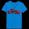 Ladies’  Junior Fine Jersey V-Neck Longer Length T-Shirt Thumbnail