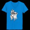 Ladies’  Junior Fine Jersey V-Neck Longer Length T-Shirt Thumbnail