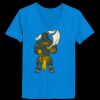 Ladies’  Junior Fine Jersey V-Neck Longer Length T-Shirt Thumbnail