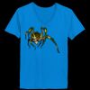 Ladies’  Junior Fine Jersey V-Neck Longer Length T-Shirt Thumbnail