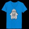 Ladies’  Junior Fine Jersey V-Neck Longer Length T-Shirt Thumbnail