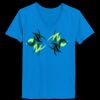 Ladies’  Junior Fine Jersey V-Neck Longer Length T-Shirt Thumbnail