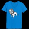 Ladies’  Junior Fine Jersey V-Neck Longer Length T-Shirt Thumbnail
