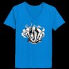 Ladies’  Junior Fine Jersey V-Neck Longer Length T-Shirt Thumbnail