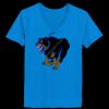 Ladies’  Junior Fine Jersey V-Neck Longer Length T-Shirt Thumbnail