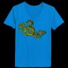 Ladies’  Junior Fine Jersey V-Neck Longer Length T-Shirt Thumbnail