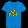 Ladies’  Junior Fine Jersey V-Neck Longer Length T-Shirt Thumbnail
