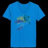Ladies’  Junior Fine Jersey V-Neck Longer Length T-Shirt Thumbnail