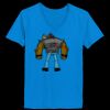 Ladies’  Junior Fine Jersey V-Neck Longer Length T-Shirt Thumbnail