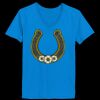 Ladies’  Junior Fine Jersey V-Neck Longer Length T-Shirt Thumbnail