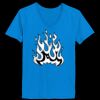 Ladies’  Junior Fine Jersey V-Neck Longer Length T-Shirt Thumbnail