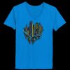Ladies’  Junior Fine Jersey V-Neck Longer Length T-Shirt Thumbnail