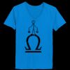 Ladies’  Junior Fine Jersey V-Neck Longer Length T-Shirt Thumbnail