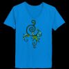 Ladies’  Junior Fine Jersey V-Neck Longer Length T-Shirt Thumbnail