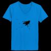 Ladies’  Junior Fine Jersey V-Neck Longer Length T-Shirt Thumbnail