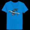 Ladies’  Junior Fine Jersey V-Neck Longer Length T-Shirt Thumbnail
