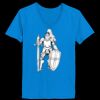 Ladies’  Junior Fine Jersey V-Neck Longer Length T-Shirt Thumbnail