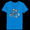 Ladies’  Junior Fine Jersey V-Neck Longer Length T-Shirt Thumbnail