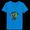 Ladies’  Junior Fine Jersey V-Neck Longer Length T-Shirt Thumbnail
