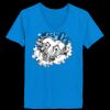 Ladies’  Junior Fine Jersey V-Neck Longer Length T-Shirt Thumbnail
