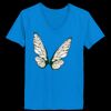 Ladies’  Junior Fine Jersey V-Neck Longer Length T-Shirt Thumbnail