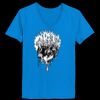 Ladies’  Junior Fine Jersey V-Neck Longer Length T-Shirt Thumbnail