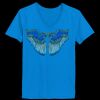 Ladies’  Junior Fine Jersey V-Neck Longer Length T-Shirt Thumbnail
