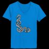 Ladies’  Junior Fine Jersey V-Neck Longer Length T-Shirt Thumbnail